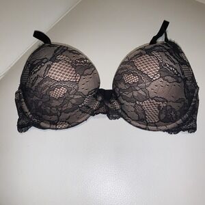 Victoria's Secret BioFit Multi-Way Black Lace Bra 34D